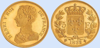 5 Francs HENRI V